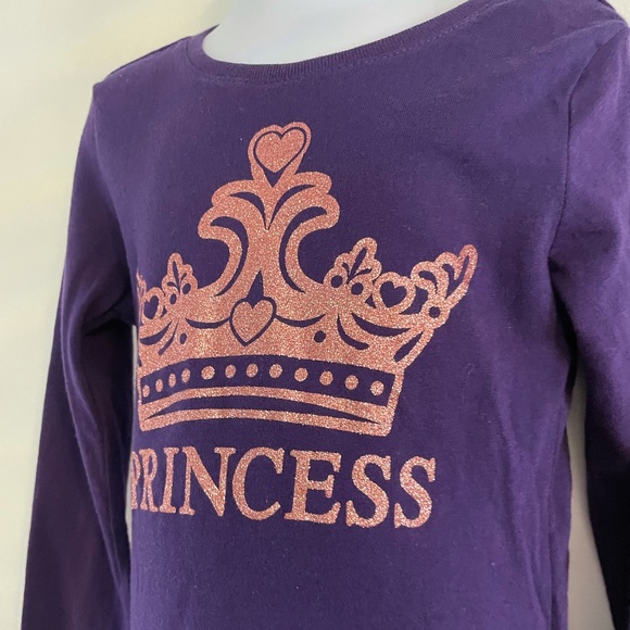 🆕Girl’s Glitter PRINCESS Graphic Tee - Picture 3 of 5